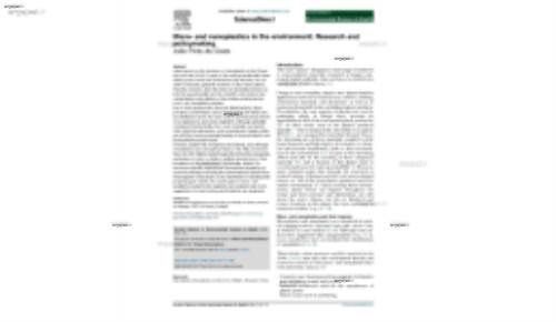 Micro- and nanoplastics in the environment: Research and policymaking